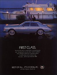 1984 Cadillac Seville - Reklama